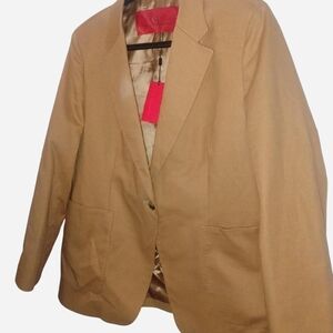 NWT Carolina Herrera Tan Blazer